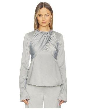 Azeeza X Revolve Elowen Top En Color Gris Talla (También En M, S, Xs) - Blanco
