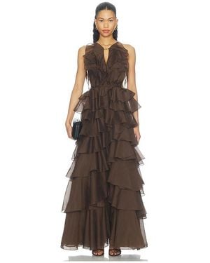 Aje. Cleo Gown - Brown