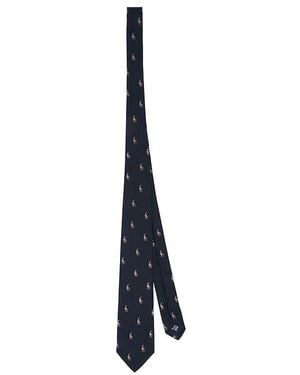 Polo Ralph Lauren Silk Polo Player Neck Tie - White