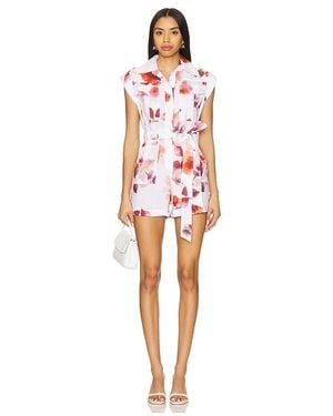 Karina Grimaldi Cheyenne Print Romper - Red