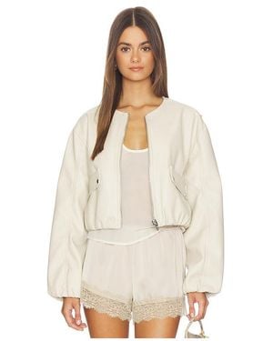 Blank NYC Bomber Jacket - White