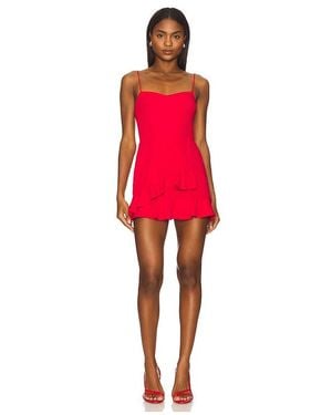 Amanda Uprichard X Revolve Magnolia Romper - Red