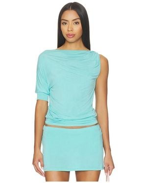 Peachy Den Kylie Bubble Top - Blue