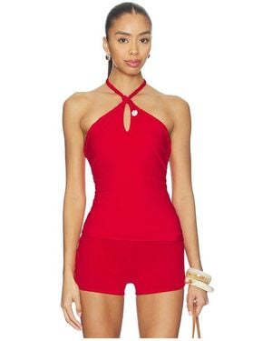 geel Carly Top - Red