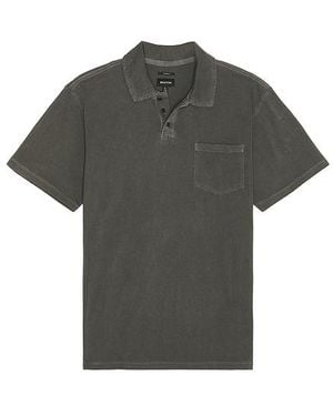 Brixton Vintage Wash Short Sleeve Polo - Black