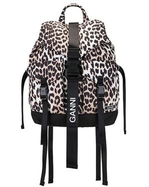 Ganni Recycled Tech Backpack - Black