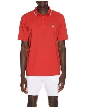 Wilson Challengers Technical Polo - Red