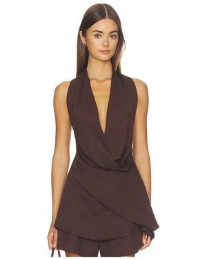Faithfull the Brand Mesa Top - Brown