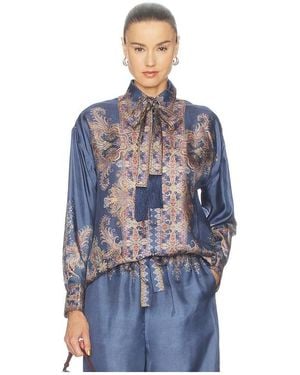 Zimmermann Valiant Relaxed Shirt - Blue