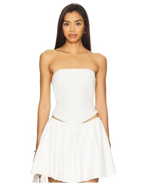 ALL THE WAYS Cici Strapless Top - White