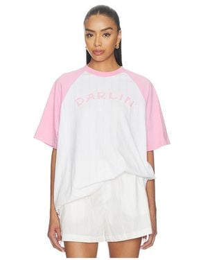 Darling Old Skool Raglan Tee - White