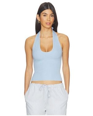 VIR VITA Pauline Halter En Color Azul Talla (También En Xs, S, M) - Blanco