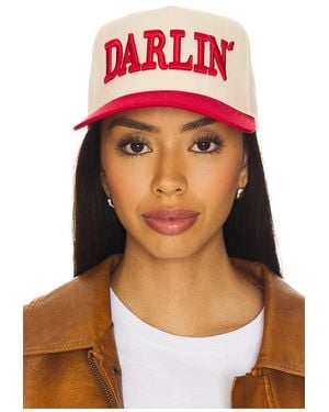 Darling Patch Puff Embroider Cap - Red