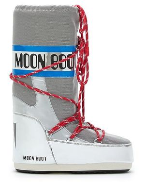 Moon Boot Kids Icon Space Racing Boot - Grey