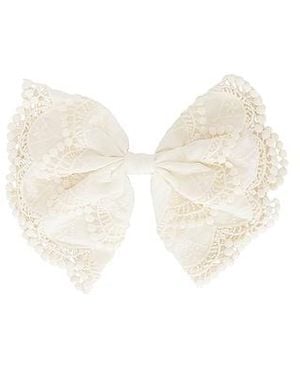 Lovers + Friends Angela Bow Clip - White