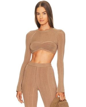 Michael Costello X Revolve Kadri Top - Brown