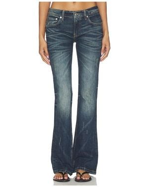 EB DENIM Schmal Geschnittene Bootcut-Jeans Maria - Blau
