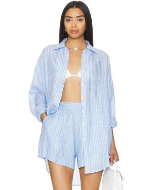 Vitamin A Playa Boyfriend Shirt - Blue