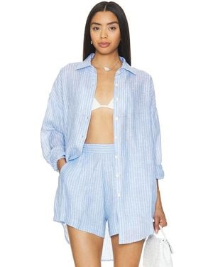 Vitamin A Playa Boyfriend Shirt - Blue