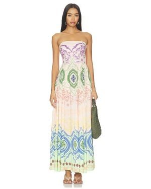 MISA Los Angles Maddie Maxi Dress - White