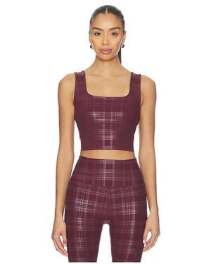 Beyond Yoga Beyond The Studio High Cropped Tank Top - Red
