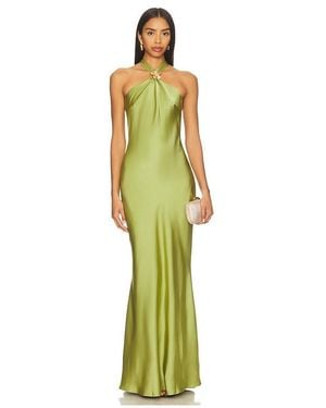 Runaway the Label Chara Low Cross Back Maxi Dress - Green