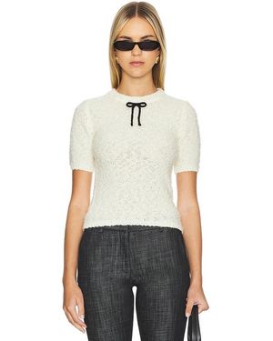 Musier Paris Top Punto En Color Blanco Talla En