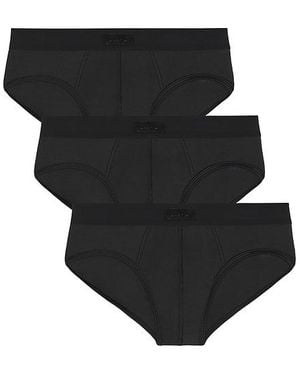 Skims Cotton Brief 3-Pack - Black