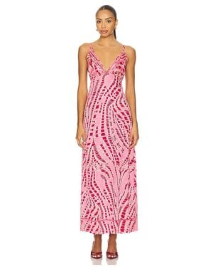 Poupette Cassandra Long Dress - Red