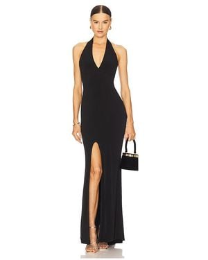 Nookie X Revolve Illegal Halter Gown - Black