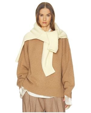 Helsa Chloey Wool Cashmere Jumper - Natural