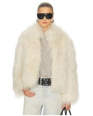Lamarque Bianca Fur Jacket - Natural