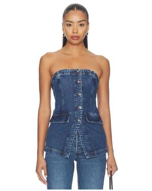 FAVORITE DAUGHTER The Phoebe Bustier - Blue