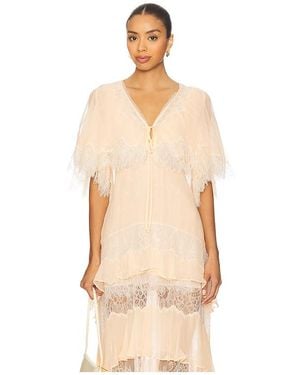 LoveShackFancy Thessia Top En Color Durazno Talla (También En M, S) - Neutro