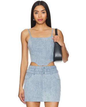NonChalant Label Bea Crop Top - Blue