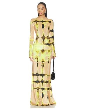 LAPOINTE Abendkleid Boatneck Gown - Mettallic