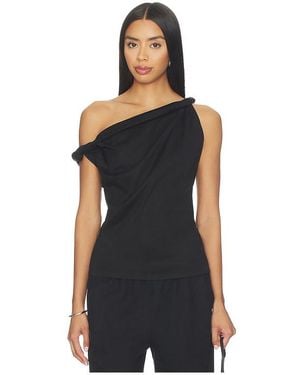 Rohe Top De Algodón Y Seda. Sculptural En Color Negro Talla (También En 42)