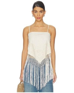 Sea Rafina Eyelet Top - Blue