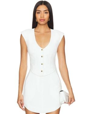 Amanda Uprichard Perrin Top - White