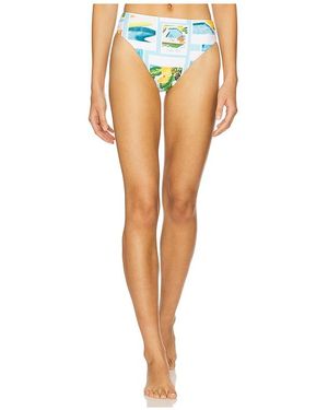 Seafolly High Rise Bikini Bottom - Blue