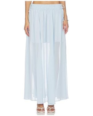 Line & Dot Amorette Skirt - Blue