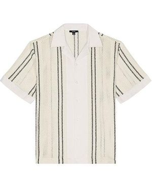 Reiss Camisa Manga Corta Opal En Color Crema Talla (También En M) - Blanco