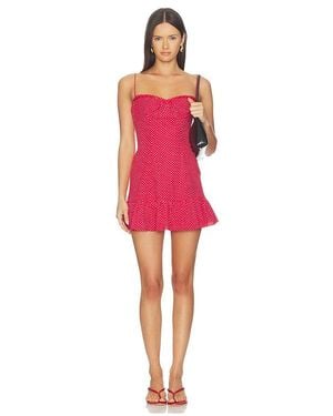 GUIZIO Margaux Mini Dress - Red
