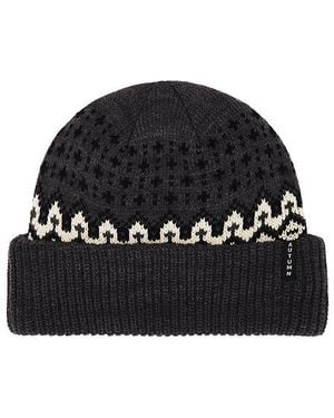 Autumn Headwear Fair Isle Beanie - Black