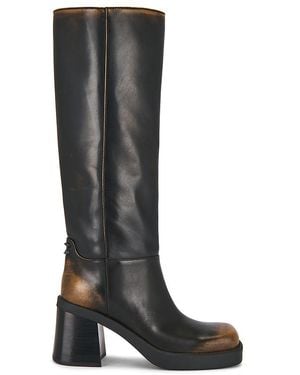 COACH BOTTINES SCULPTED C TALL en Black - Noir