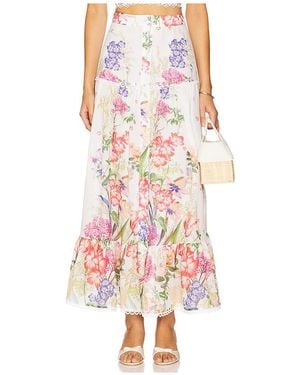 Charo Ruiz Falda Maxi Ann En Color Ivory, Talla (También En S) - Multicolor