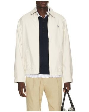 Polo Ralph Lauren Polyester Twill Bi-Swing Windbreaker Jacket - Natural