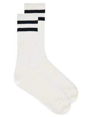 Beams Plus School Boy Socks - White