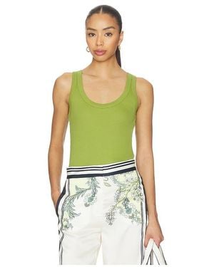 Veronica Beard Birke Tank Top - Green