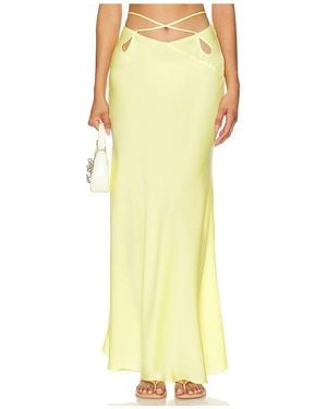 Bardot Marli Maxi Skirt - Yellow